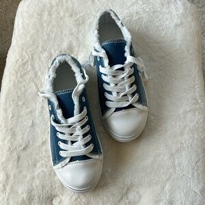 Blue Denim Sneakers